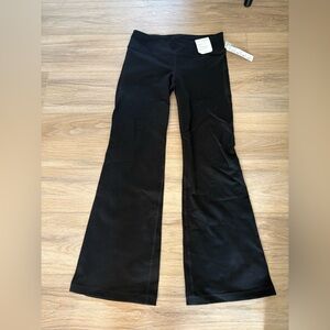 Gap Medium Ankle Wide Leg Black Athleisure Pants
